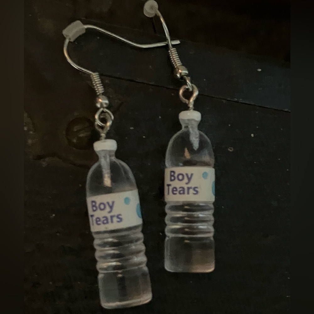 Boy Tears in a Bottle Earrings